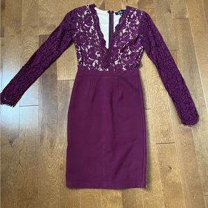 Burgundy holiday dress!